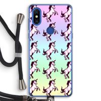 Musketon Unicorn: Xiaomi Mi Mix 3 Transparant Hoesje met koord