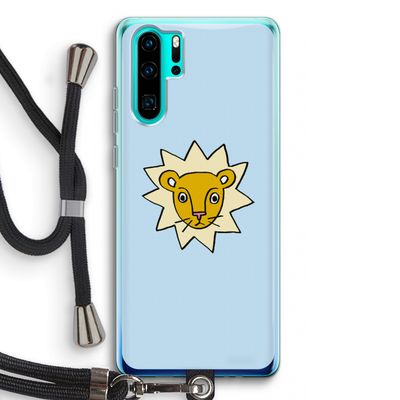 Kleine leeuw: Huawei P30 Pro Transparant Hoesje met koord
