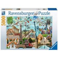 Puzzel Ravensburger 17118 Big Cities Collage 5000 Onderdelen - thumbnail