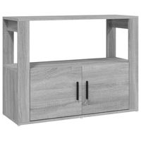 vidaXL Dressoir 80x30x60 cm bewerkt hout grijs sonoma eikenkleurig