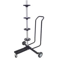 HP Autozubehör Verrijdbare bandenstandaard met dubbele beugel Bandbreedte tot 285 mm HP Autozubehör Verrijdbare bandenstandaard met dubbele beugel Bandbreedte tot 285 mm