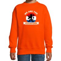 We are the champions oranje sweater / trui Holland / Nederland supporter EK/ WK voor kinderen - thumbnail