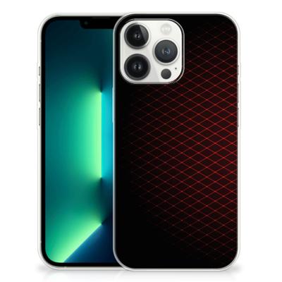 iPhone 13 Pro Max | TPU bumper | Geruit Rood