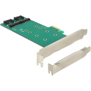 PCI Express Card > 2 x internal M.2 Key B 110 mm - Low Profile Form Factor Adapter