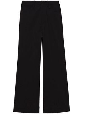 Proenza Schouler White Label pantalon court à taille haute - Noir