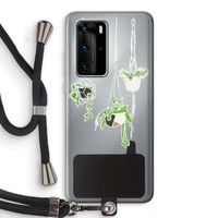 Hang In There: Huawei P40 Pro Transparant Hoesje met koord