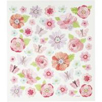 Creativ Company Stickers, lente bloemen, vel 15x16,5 cm, 1 vel