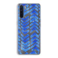Blauwe pijlen: Oppo A91 Transparant Hoesje