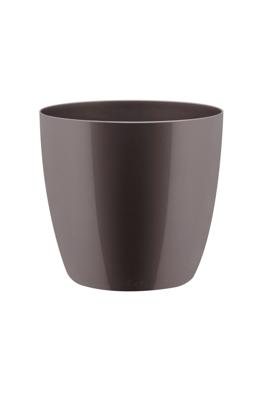Bloempot Brussels diamond rond 14 cm oyster pearl - Elho
