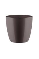 Bloempot Brussels diamond rond 14 cm oyster pearl - Elho