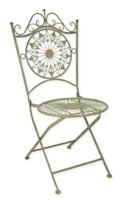 AN IRON FOLDING CHAIR AN IRON FOLDING CHAIR