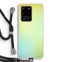 Minty mist pastel: Samsung Galaxy S20 Ultra Transparant Hoesje met koord