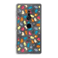 Kleurrijke katten: Sony Xperia XZ2 Transparant Hoesje