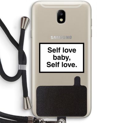Self love: Samsung Galaxy J7 (2017) Transparant Hoesje met koord