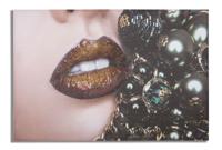 HANDGEMAAKTE WANDBEDRUKKINGMOOIE LIPPEN
cm 80X3,8X120