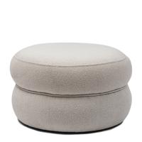Rivièra Maison Hocker 'San Remo' Bouclé, kleur Natural Grey Rivièra Maison Hocker 'San Remo' Bouclé, kleur Natural Grey