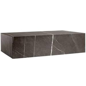 Audo Copenhagen Plinth Low salontafel 60x100 Kendzo marmer grijs