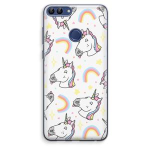 Rainbow Unicorn: Huawei P Smart (2018) Transparant Hoesje