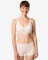 HEMA Damesboxer naadloos micro met kant naturel (naturel)