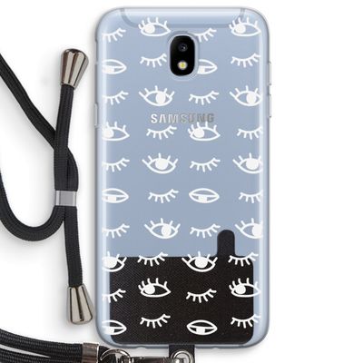 Eye pattern #3: Samsung Galaxy J5 (2017) Transparant Hoesje met koord