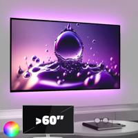 Tv led strip set met 2 RGB strips voor tv's > 60 inch