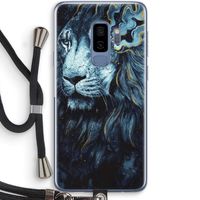 Darkness Lion: Samsung Galaxy S9 Plus Transparant Hoesje met koord
