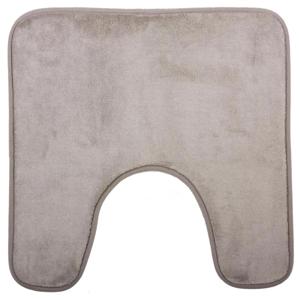 5Five Badkamerkleedje/wc badmat tapijt - memory foam - taupe - 48 x 48 cm