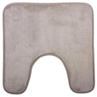 5Five Badkamerkleedje/wc badmat tapijt - memory foam - taupe - 48 x 48 cm