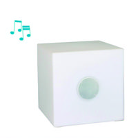 Tuinverlichting lichtkubus Cube met speaker 20x20x20cm - thumbnail