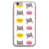 Meow: iPhone 6 Plus / 6S Plus Transparant Hoesje