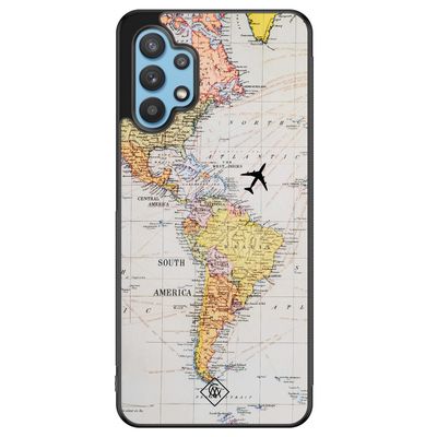 Samsung Galaxy A32 5G hoesje - Wereldkaart