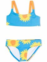 Stella McCartney Kids bikini bandeau à fleurs - Bleu - thumbnail