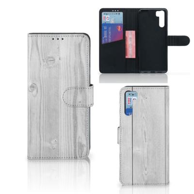 OPPO A91 | Reno3 | Book Style Case | White Wood