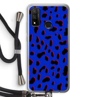 Blue Leopard: Huawei P Smart (2020) Transparant Hoesje met koord