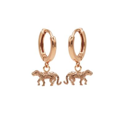 Karma Oorringen Hinged Hoops Leopard Rosé