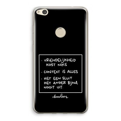 Mijn Motto's: Huawei Ascend P8 Lite (2017) Transparant Hoesje