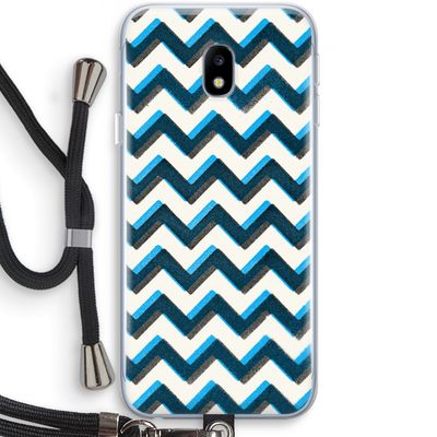 Onderbroken lijn: Samsung Galaxy J3 (2017) Transparant Hoesje met koord