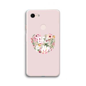 GRL PWR Flower: Google Pixel 3 XL Transparant Hoesje