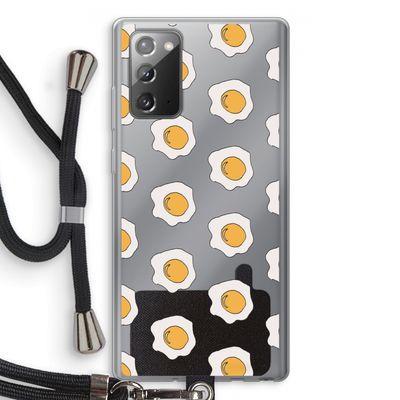 Bacon to my eggs #1: Samsung Galaxy Note 20 / Note 20 5G Transparant Hoesje met koord