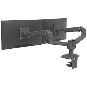 Ergotron LX Dual Arm Side by Side Desk Mount Monitor-tafelbeugel 2-voudig 38,1 cm (15) - 68,6 cm (27) Zwart In hoogte verstelbaar, Draaibaar, Kantelbaar,