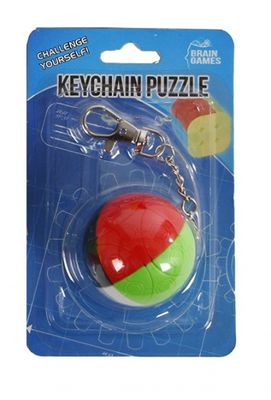 Brain Games sleutelhangerpuzzel rond 4 cm
