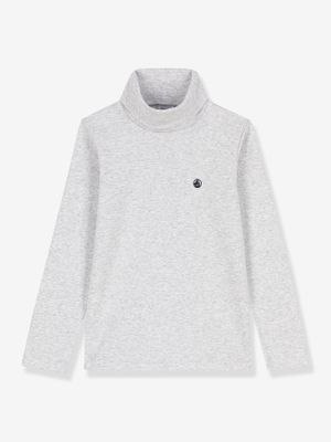 Pully van biokatoen PETIT BATEAU grijs
