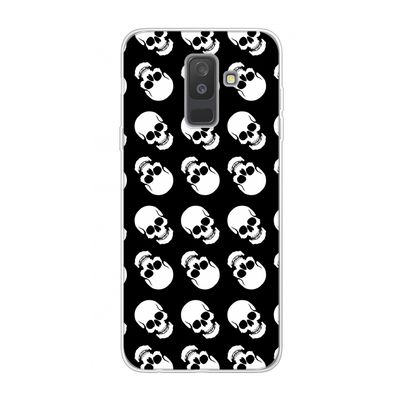 Musketon Skulls: Samsung Galaxy A6 Plus (2018) Transparant Hoesje