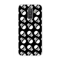 Musketon Skulls: Samsung Galaxy A6 Plus (2018) Transparant Hoesje