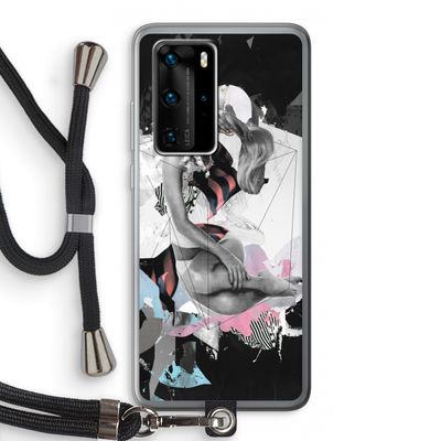 Camouflage de sommeil: Huawei P40 Pro Transparant Hoesje met koord