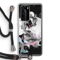 Camouflage de sommeil: Huawei P40 Pro Transparant Hoesje met koord