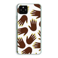 Hands dark: Google Pixel 5a 5G Transparant Hoesje