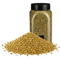 Home & Styling decoratie stenen/granulaat - 5x - 650ml - goud - hobby steentjes