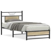 Bedframe zonder matras hout sonoma eikenkleurig 80x200 cm