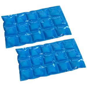 8x stuks herbruikbare flexibele koelelementen icepack 15 x 24 cm